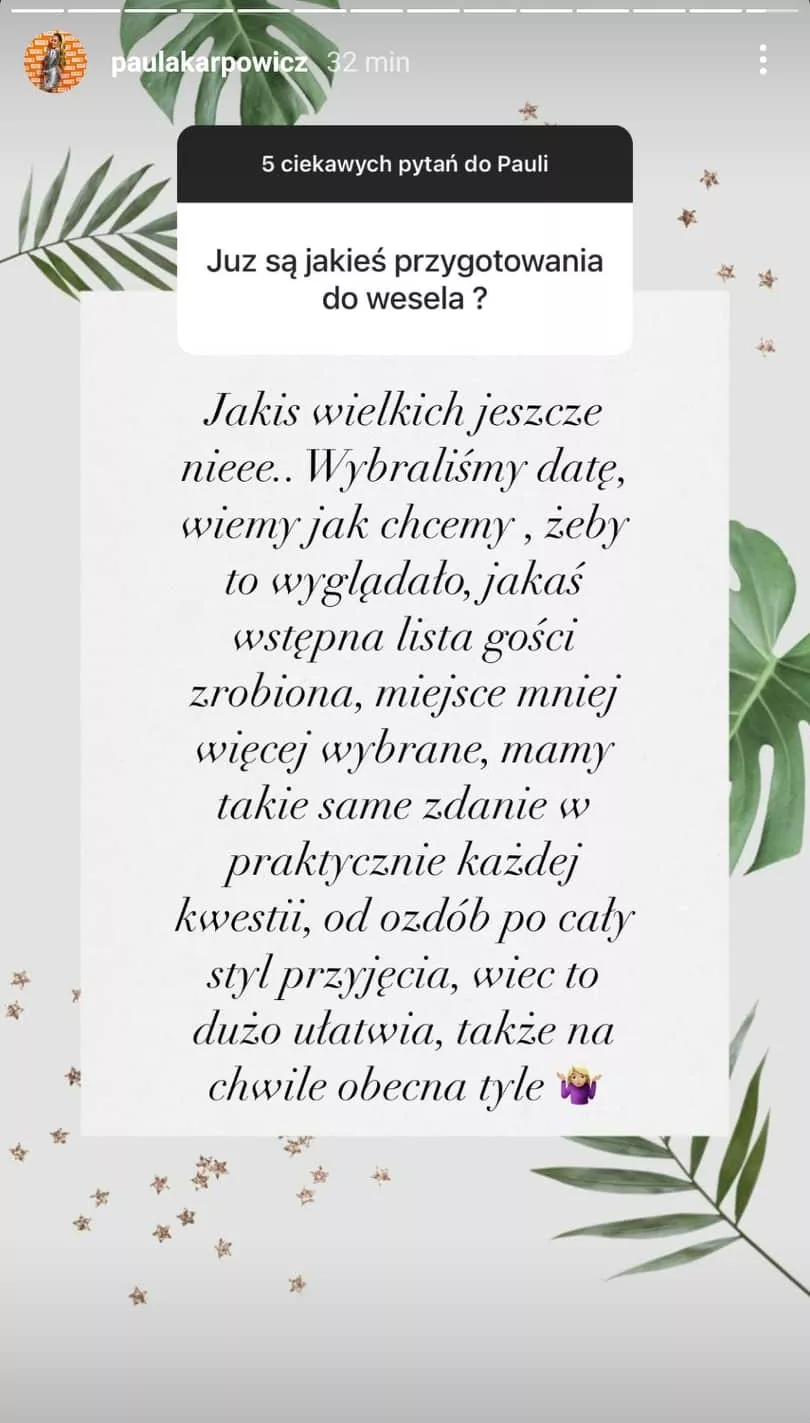 Gwiazda disco polo wyjawiła tajemnicę o ślubie! Paula Karpowicz (Top Girls) wychodzi za mąż?!